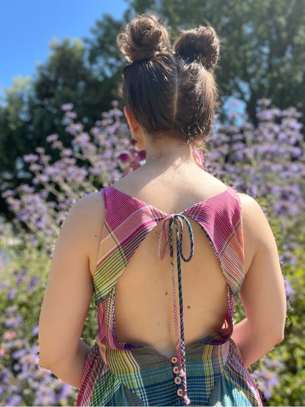 FREE PEOPLE All Tied Up Midi Plaid Dress - Picture 6 of 6